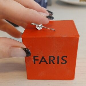 Faris Twig Stud Silver *price firm*
